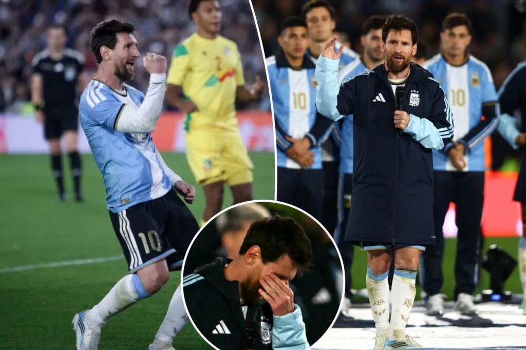 Lionel Messi’s tearful Argentina sendoff fittingly comes with goal, two assists: ‘Will miss all of you’