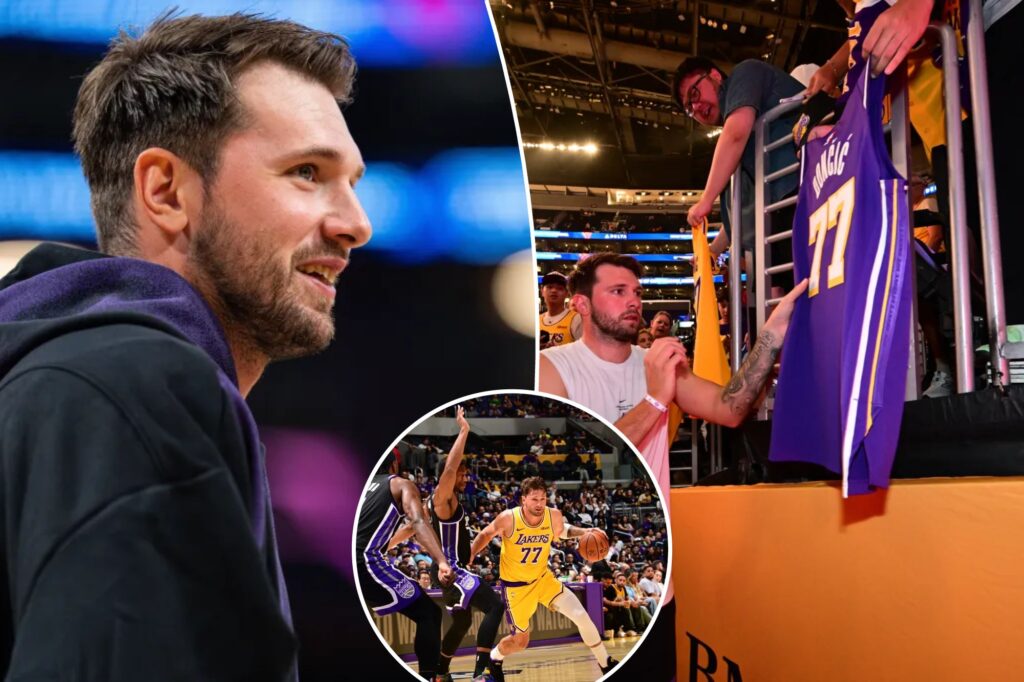 Luka Dončić is all-in on the Lakers and winning over LA basketball fans