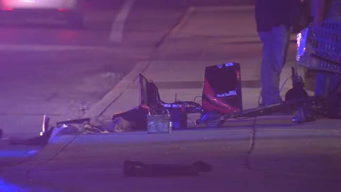 Man on motorized scooter hospitalized after being hit by vehicle on Culebra Road