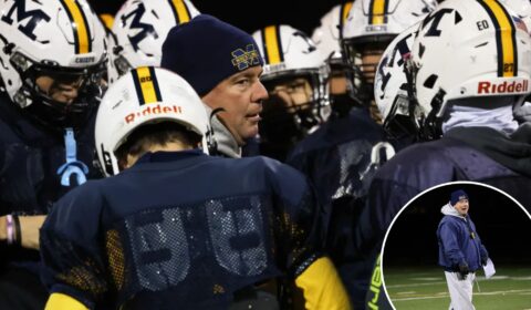 Massapequa football coach Kevin Shippos has bigger goals after Garden City win