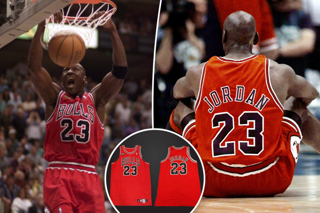 Michael Jordan NBA Finals jersey sells for record $14 million