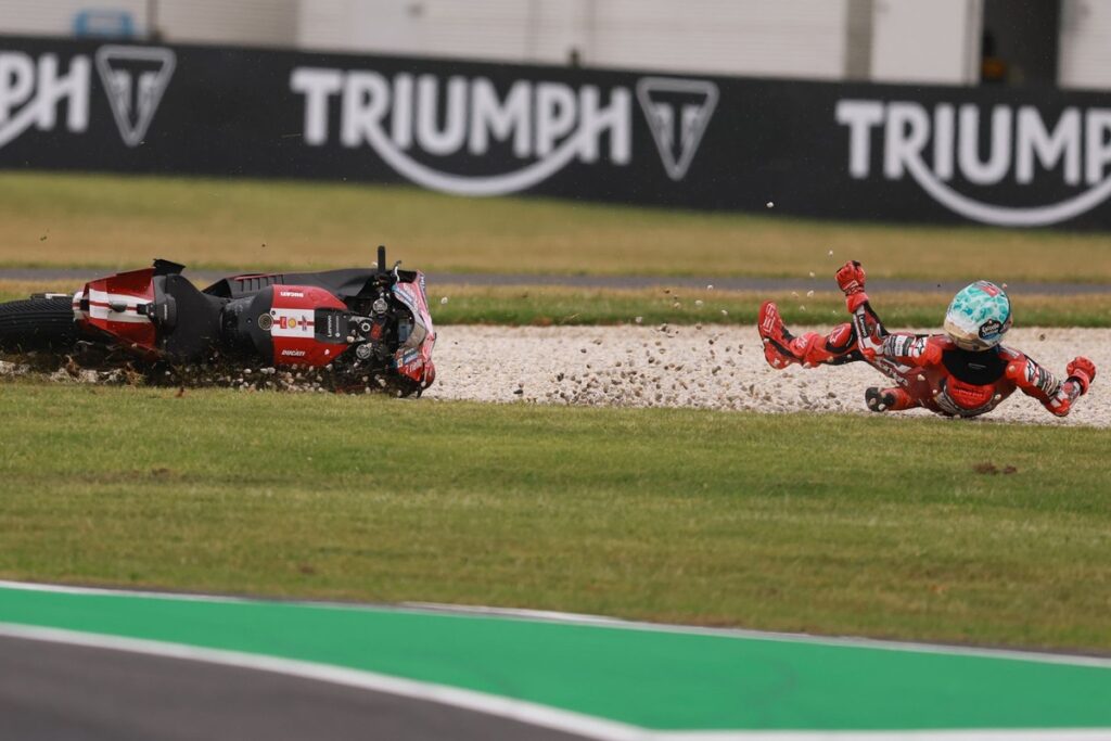 MotoGP Australian GP: Marquez takes pole in wet qualifying despite crash