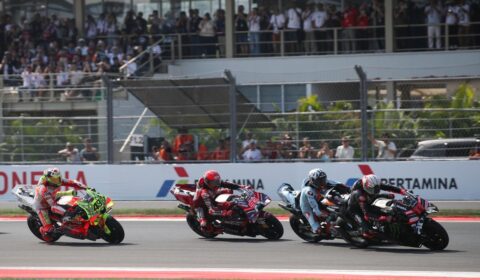 MotoGP Indonesian GP: Bezzecchi leads Aprilia 1-2-3-4; Martin reclaims points lead from Marquez