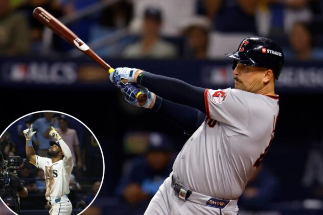 Nathaniel Lowe’s clutch hit lifts Guardians to ALCS Game 1 win over Rays