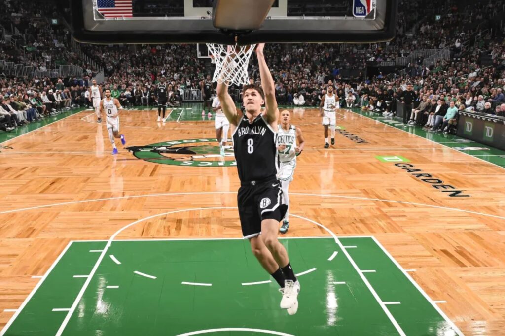 Nets’ Egor Demin forced to exit with right leg contusion