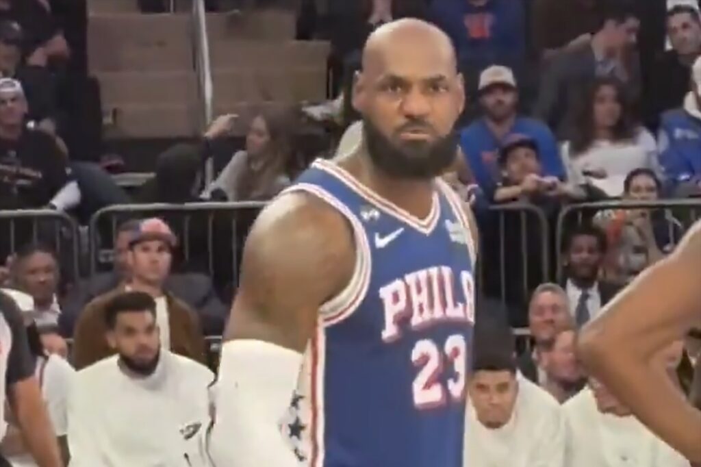 New video catches what LeBron James said in heated exchange with Knicks fans