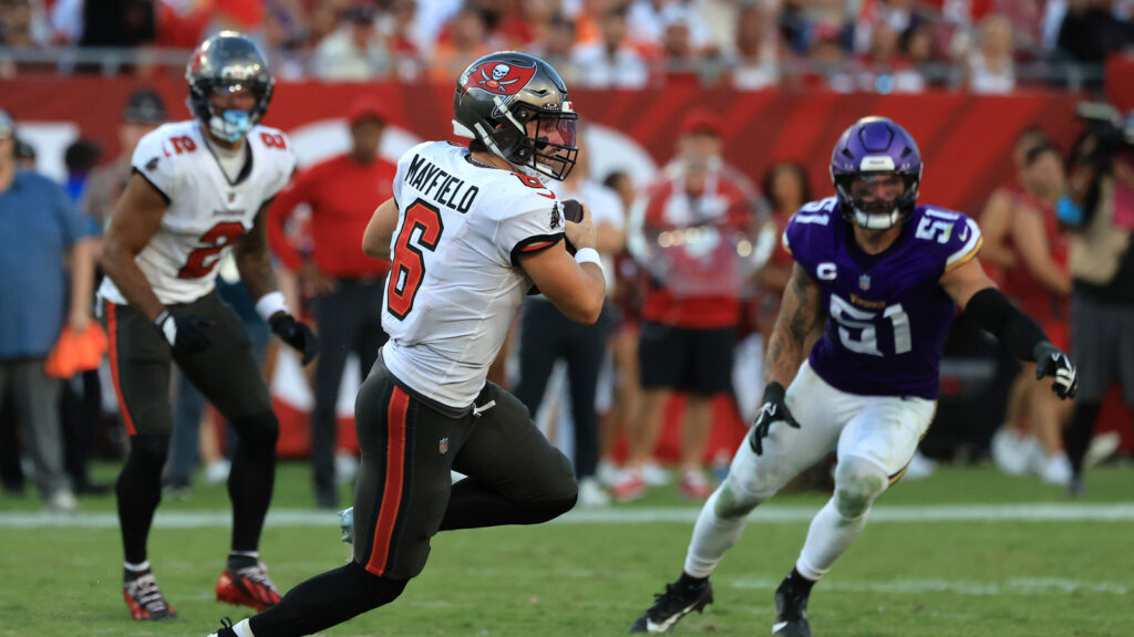 NFC Notes: Baker Mayfield, Tershawn Wharton, Buccaneers, Panthers