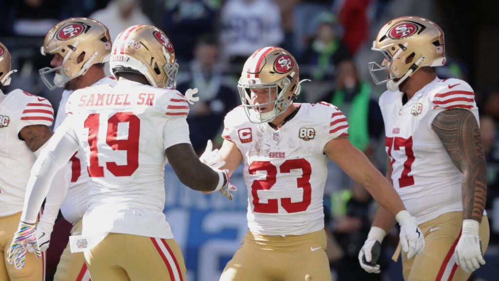 NFC Notes: Christian McCaffrey, Mike Evans, Eric Kendricks, 49ers, Rams