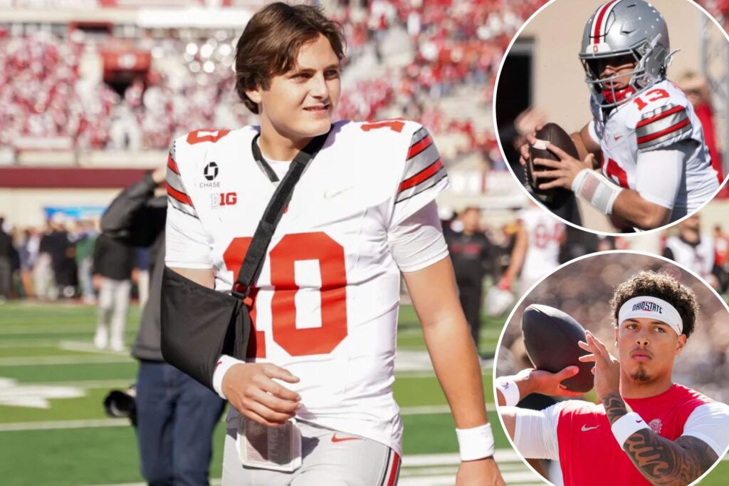 Ohio State’s national title hopes suddenly in jeopardy as star QB Julian Sayin could be out for season
