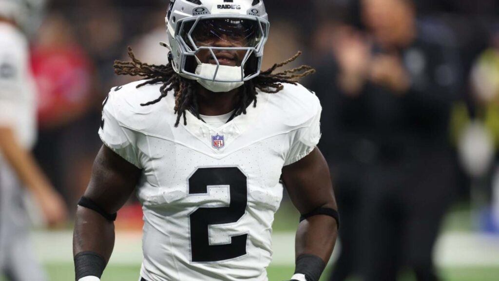 Raiders RB Ashton Jeanty (ankle/foot) questionable against Patriots