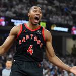 Raptors’ Scottie Barnes hilariously reacts to embarrassing warmup photo