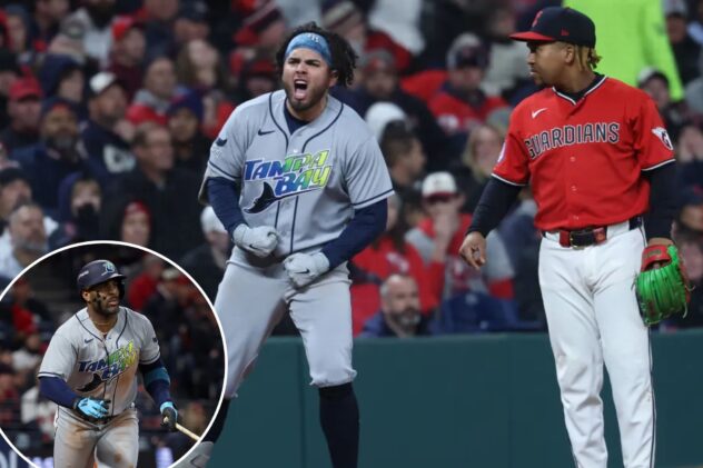 Rays roll past Guardians in Game 4 to even ALCS as offense busts out
