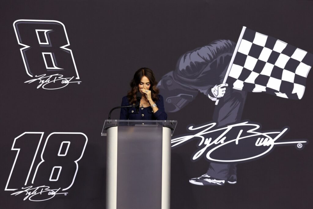 Samantha Busch complete speech from emotional Kyle Busch Celebration of Life