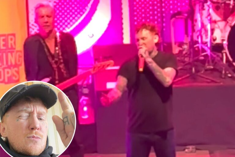 Sex Pistols singer Frank Carter clashes with male concertgoer for crashing women-only mosh pit: ‘Just f–king leave’