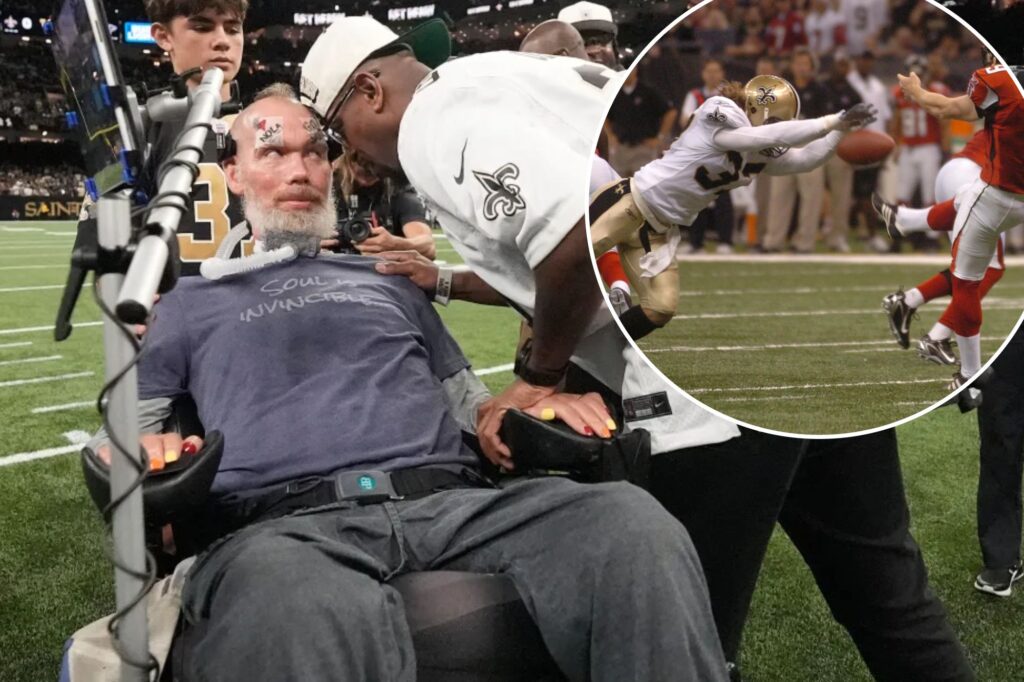 Steve Gleason makes emotional return to Superdome to celebrate legendary blocked punt