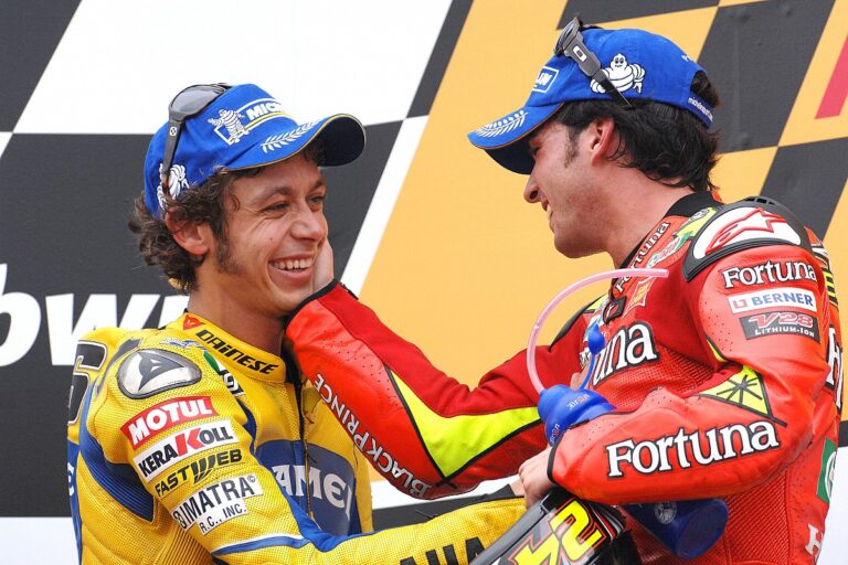 The closest finish in MotoGP history: Toni Elias over Valentino Rossi 20 years ago