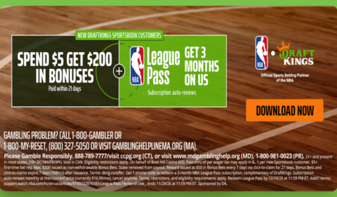 Use DraftKings promo code to get $200 bonus, free NBA League Pass for Cowboys-Eagles, Monday Night Football