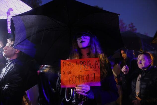 Women are protesting in Poland for free access to legal abortions